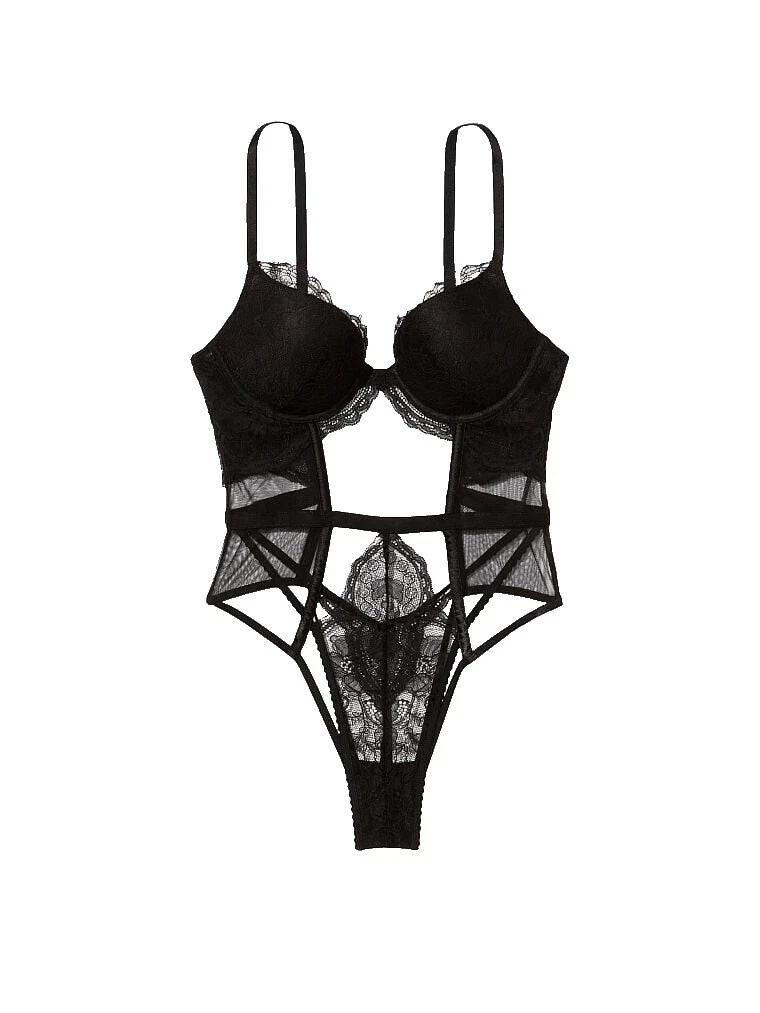 Victoria's Secret Polyamide Black Bodysuits for Women