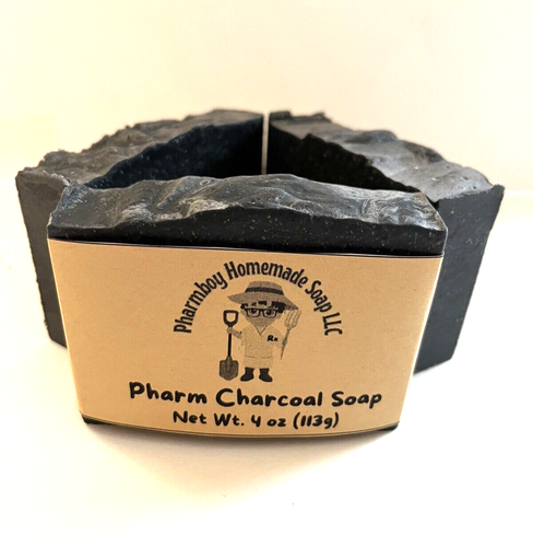 Activated Charcoal & Coffee Unscented Soap Bar, No Essentail Oils, No Dyes, 4 Oz - Picture 6 of 6