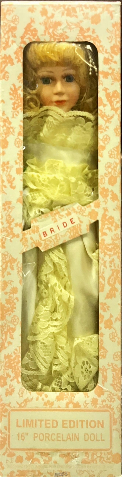 Limited edition 16" porcelain doll bride Vingage for Girls C