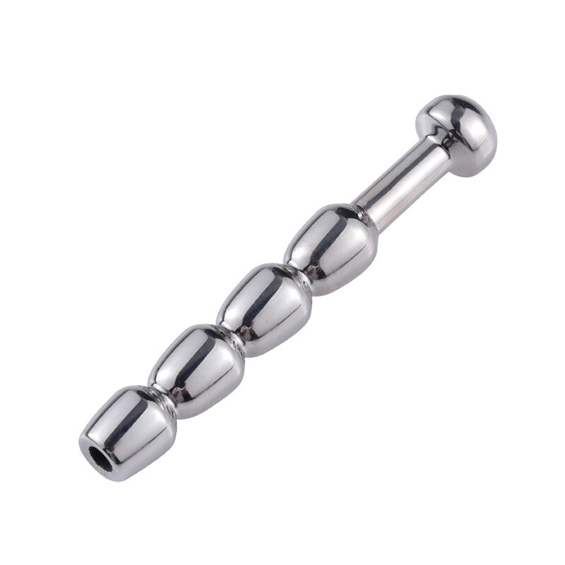 Stainless Steel Sounds Through-Hole Plug - Male Enhancement Penis Plug