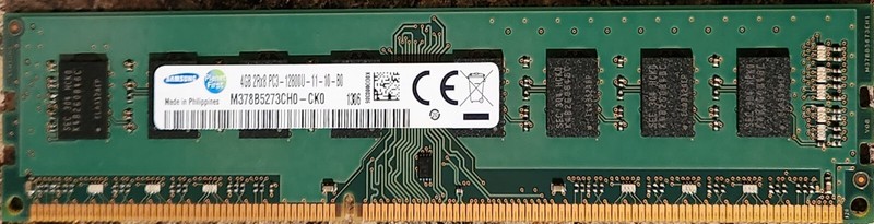 4GB PC3-12800 (DDR3-1600) Non-ECC Memory by Samsung (M378B5273CH0CK0)