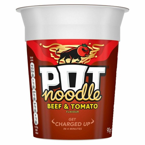 Pot Noodles Tomato & Beef + Chicken & Mushroom | Instant Noodles 90g - Picture 4 of 7
