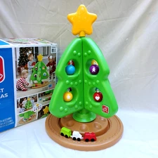 Step 2 My First Christmas Tree 879800 COMPLETE with BOX Ornaments Train Star