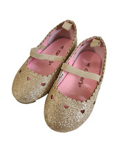 Carters Baby Shoes Gold Size 4