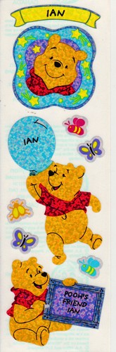 Sandylion Winnie the Pooh Name Stickers - *Letter F,G,H,I* SUPER RARE DESIGN - Picture 8 of 8