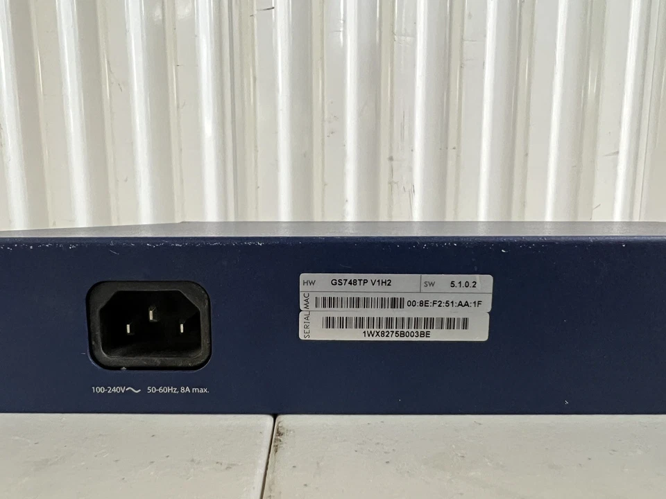 NetGear ProSafe GS748TP 48 Port PoE Gigabit Ethernet Switch - Image 4 of 4