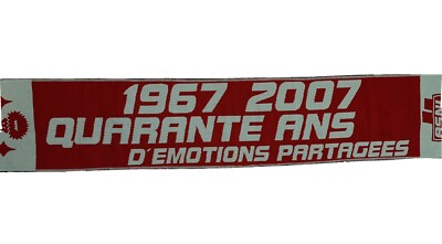 Écharpe Supporter AS Nancy Lorraine - 40 Ans D'émotions 1967-2007 - Bleue