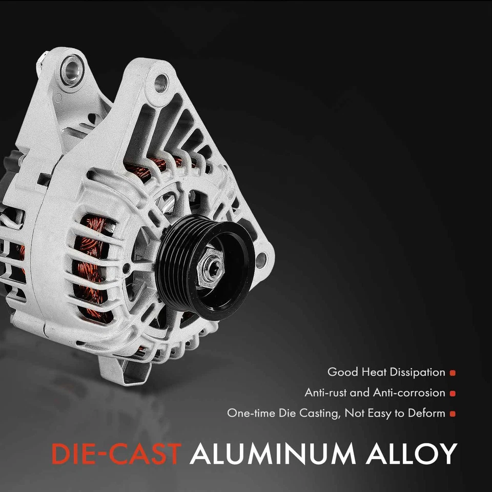 Alternador para Hyundai Genesis Coupe 13-14 L4 2.0L 110A 12V CW polea de 6 ranuras Foto 4 de 4