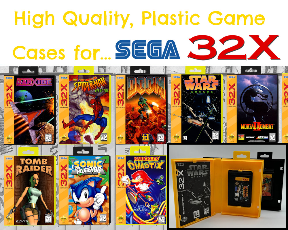 SEGA 32X Storage Game Cases w/ Complimentary Game Covers [Pick your Titles!]