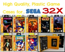 SEGA 32X Storage Game Cases w/ Complimentary Game Covers [Pick your Titles!]