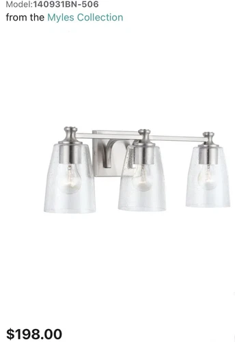 Capital Lighting 140931-506 Myles 3 Light 23"W Bathroom Vanity  Free Shipping  - Picture 1 of 5
