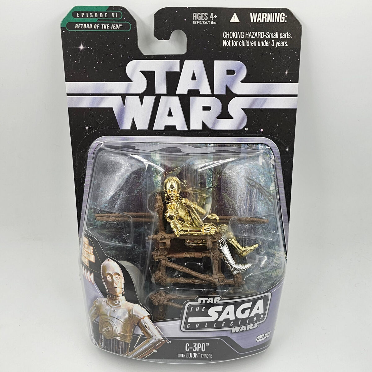 Star Wars Saga Collection #042 C-3PO with Ewok Throne Star Wars Saga Collection #042 C-3PO with Ewok Throne