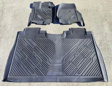 LasFit All-Weather Mats for 2019-2024 Dodge RAM Truck 1500 Crew Black EUC