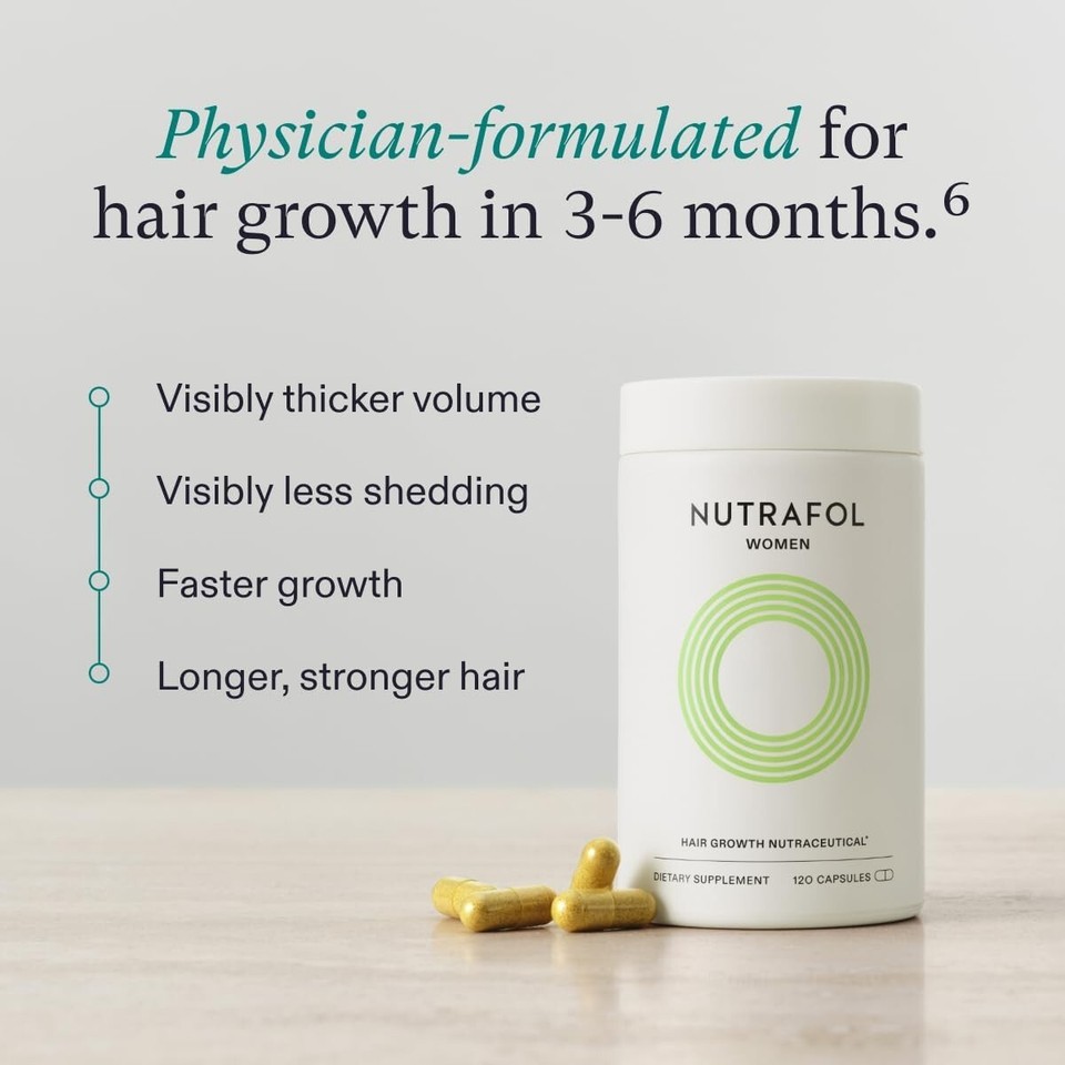 NUTRAFOL women Hair Growth Nutraceutical Dietary Supplement, 120