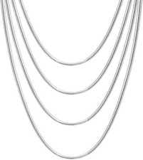 925 Sterling Silver Tarnish-Free Classic 1.2mm Very Thin Snake Chain Necklace