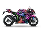 Complete Graphic Kit Decal Sticker "Purge" For ZX10R ZX-10R 2011-2020