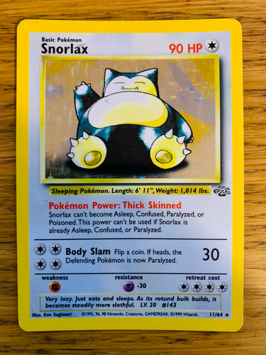 Snorlax (11/64) Holo Jungle Set Pokemon Card! FAST & FREE P&P! - Picture 23 of 78