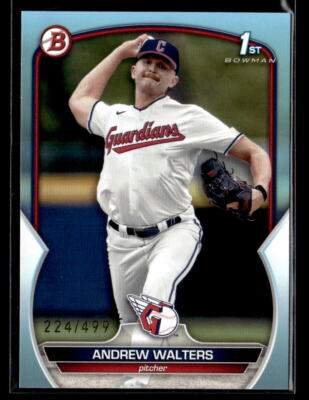 Andrew Walters #'d /499 - 2023 Bowman Draft 1st Sky Blue Parallel