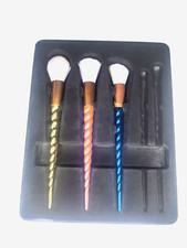 3 Piece ZOE AYLA Unicorn Style Makeup Brush Set NWOB