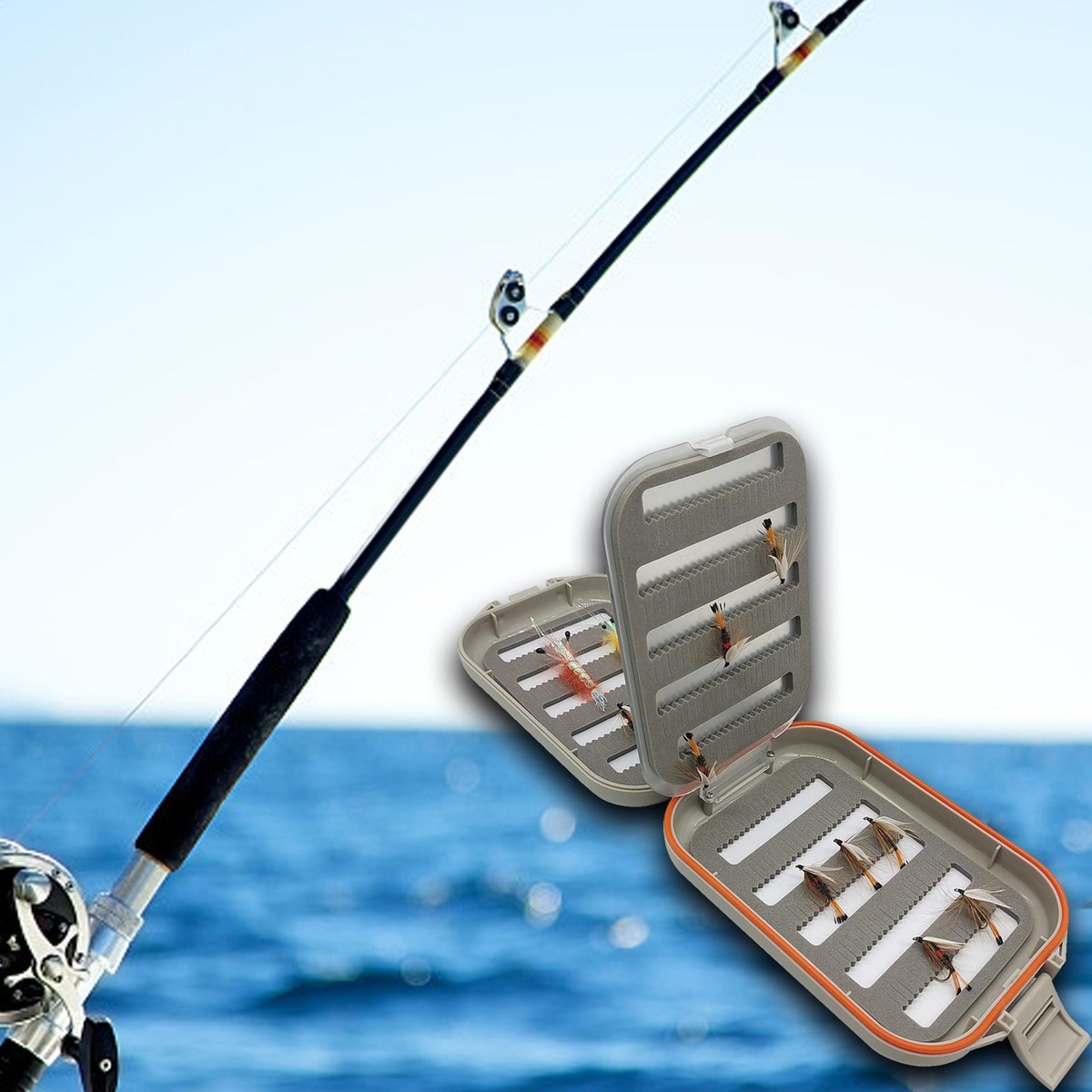 Fly Fishing Flies Storage Fly Holder Jig Box Organizer Waterproof