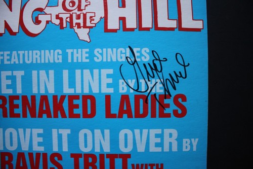 Póster promocional autografiado firmado a mano de George Thorogood - King of the Hill 12"x12" - Imagen 2 de 3