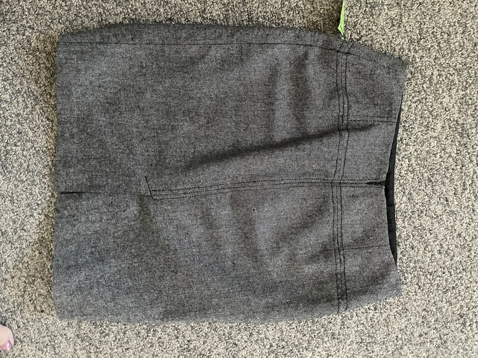 Falda de tweed elástica New York Company forrada abertura talla 6 Foto 3 de 4