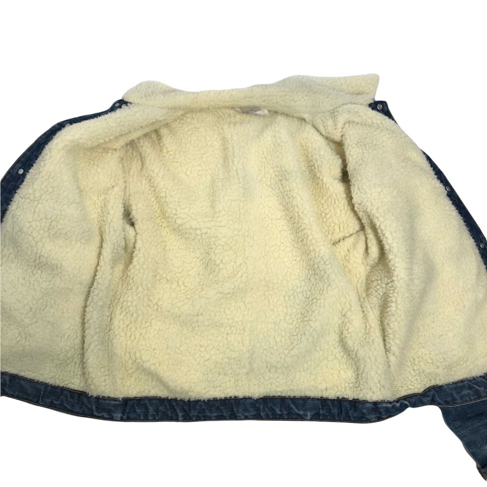 Vintage Key Imperial Sherpa Lined Denim Jacket Bl… - image 4