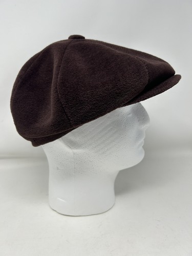 United Hatters Cap Millinery Works Brown Newsboy Cabbie Beret Flat Hat Large - Picture 4 of 8