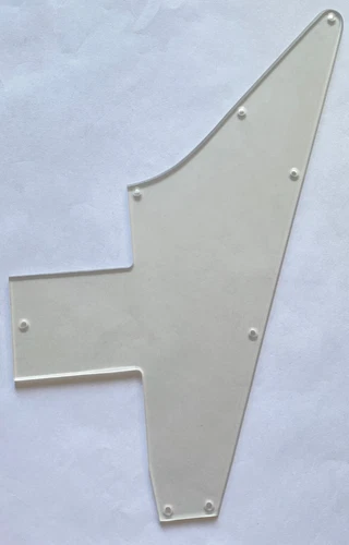 Guitar Pickguard For Gibson Explorer 76 Reissue Blank.1 Ply Clear Transparent