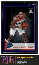 2019 Donruss Optic #187 Admiral Schofield Washington Wizards  Purple