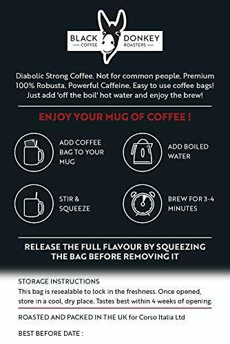 Devil's Roast Extra-Strong, Highly Caffeinated, Bold Coffee, 50 Coffee Bags - Picture 3 of 5