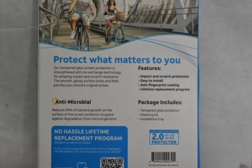 AT&T Tempered Glass Screen Protector for iPhone 16 Plus 15 Plus 15 Pro Max - 第 8/8 張圖片