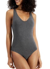 Alfani Ultra soft Modal V-Neck Bodysuit Color Gray Size XXL MSRP 43