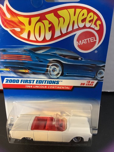 HOT WHEELS 2000 FIRST EDITION 1964 LINCOLN CONTINENTAL CONVERTIBLE - Picture 2 of 5