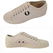 Image of Fred Perry Mens Hughes Low Canvas Trainers Size UK 8 / EUR 42