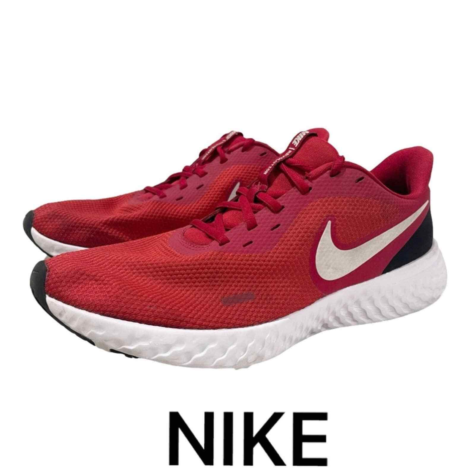 Men’s Nike Revolution 6 Red Running Shoes Size 11.5 U… Gem