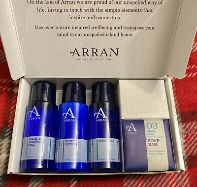 ARRAN SENSE OF SCOTLAND Arran Aromatics Seaweed & Sage Discovery Gift Set New & Boxed