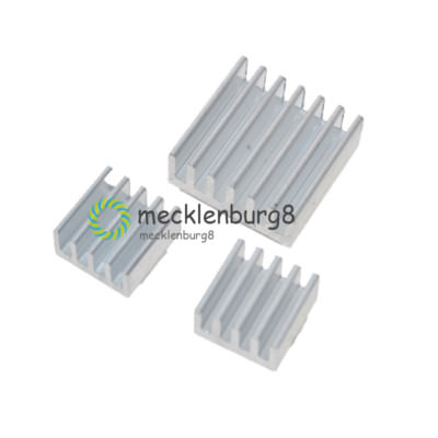 1Set 3Stück Aluminum Heatsink Kühler Kit Für Kühlung Raspberry Pi. BS3