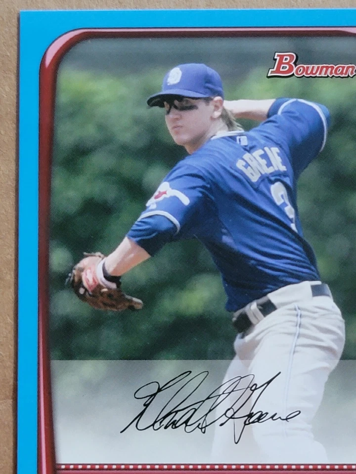 Khalil Greene 2008 Bowman 蓝色平行棒球卡 407/500 #158 — 第 2/4 张图片