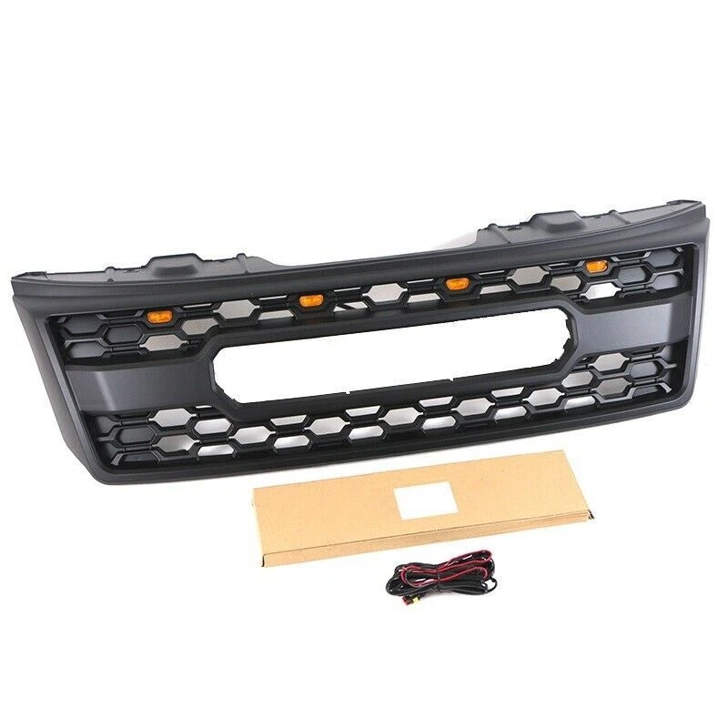 Front Grille Black Upper Grill/ LED Light Fit For 2005 - 2008 Nissan XTERRA - Изображение 3 из 4