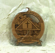 Semmes First Baptist Church 150th Anniversary 2022 Christmas Ornament Alabama