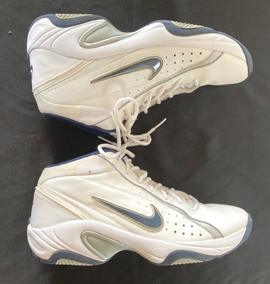 Nike Mens Sz 13 Overplay IV 318853-141 White Basketball Shoes Lace Up Low Top | eBay