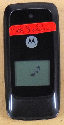 Motorola Moto WX416 - Black ( Consumer Cellular ) Very Rare Flip