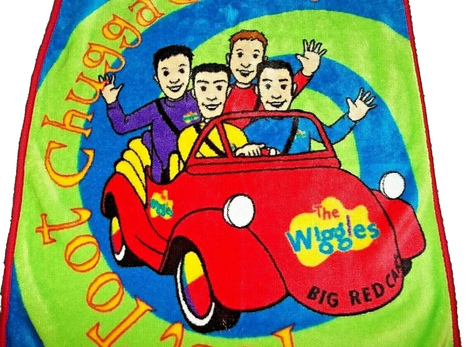 8C!¡GUAU! LN THE WIGGLES Big Red coche Boa Minky Boa felpa cuna bebé manta amorosa Foto 2 de 3