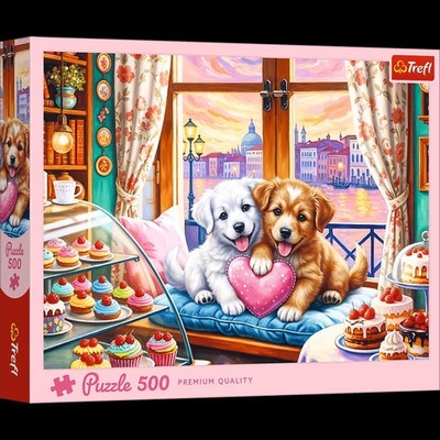 Puzzle Trefl 500 Teile Premium Qualität Verliebte Hunde 
