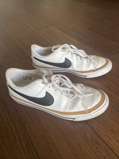 NIKE Court Legacy Shoes Unisex Youth 6Y White Casual Lace Up Sneakers DA5380-102