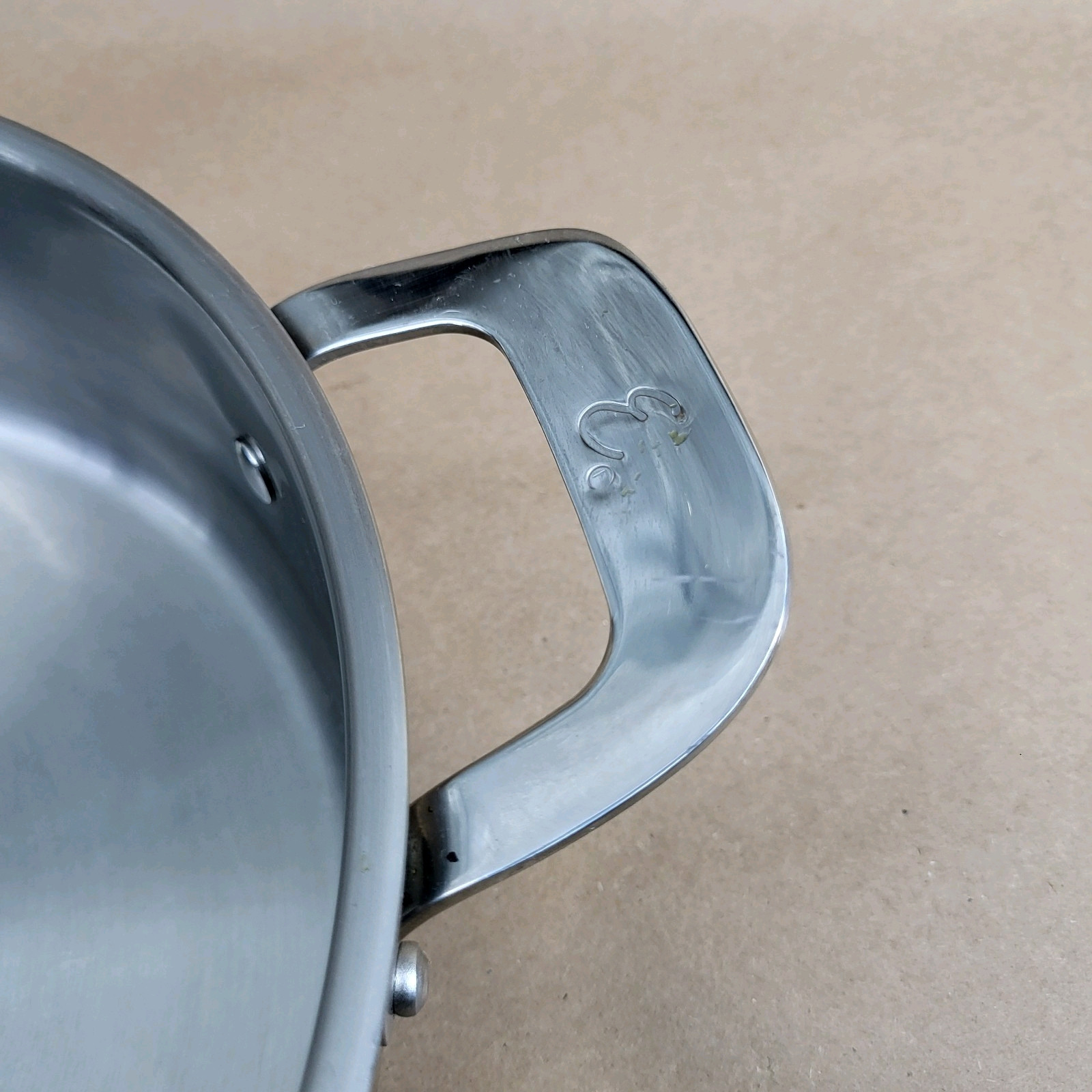 EMERIL LAGASSE Deep Fry Saute Pan Chicken 4QT Stainless Steel 2 Handle