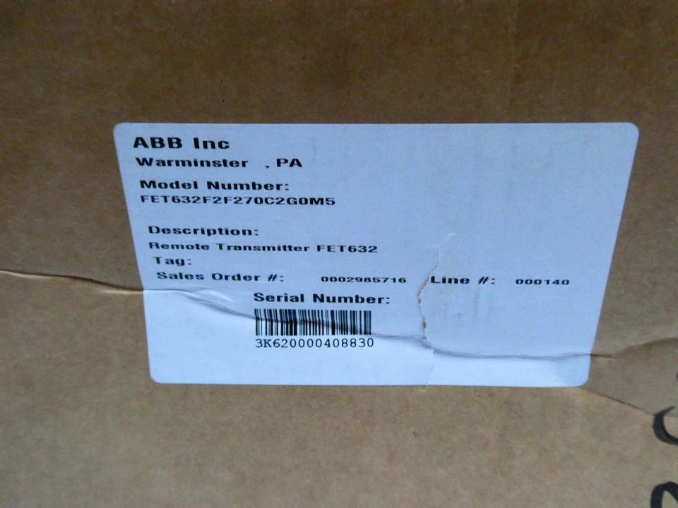 Abb FET632F2F270C2G0M5 Electromagnetic Flow Meter 2in - Image 4 of 4