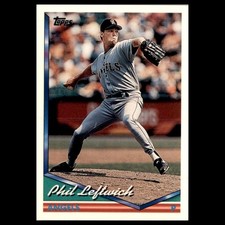 Phil Leftwich Rookie #471 1994 Topps California Angels Baseball Card MLB. rookie card picture