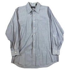 Vintage Lands End Button Up Shirt Size 16 1/2 - 33